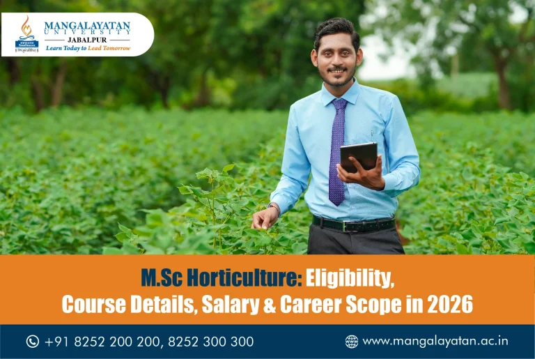 M.Sc. Horticulture: Eligibility, Course Details, Salary